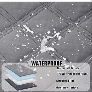 Smily Gray Pet Waterproof blanket NWT